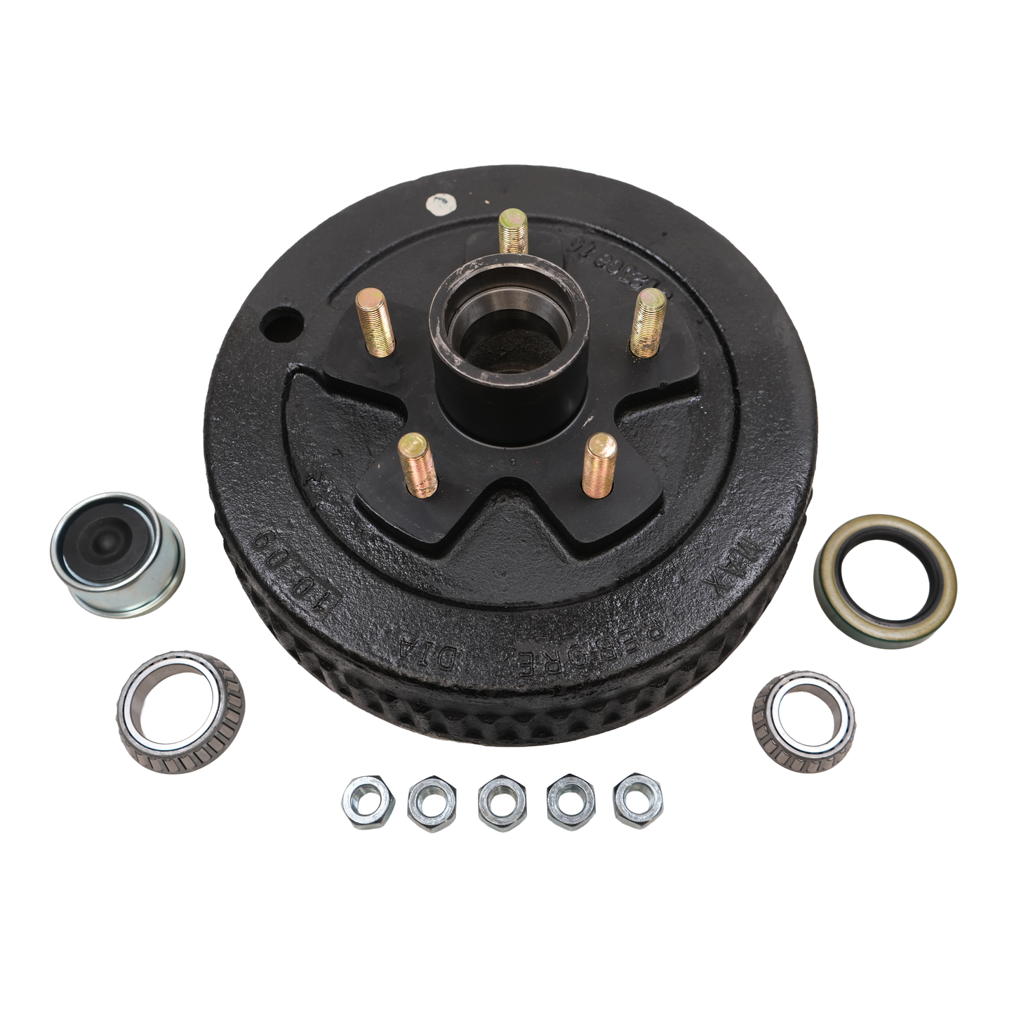 Drum, 5 on 4.75, For 3,500 Lbs. Brake Axle, Complete Kit