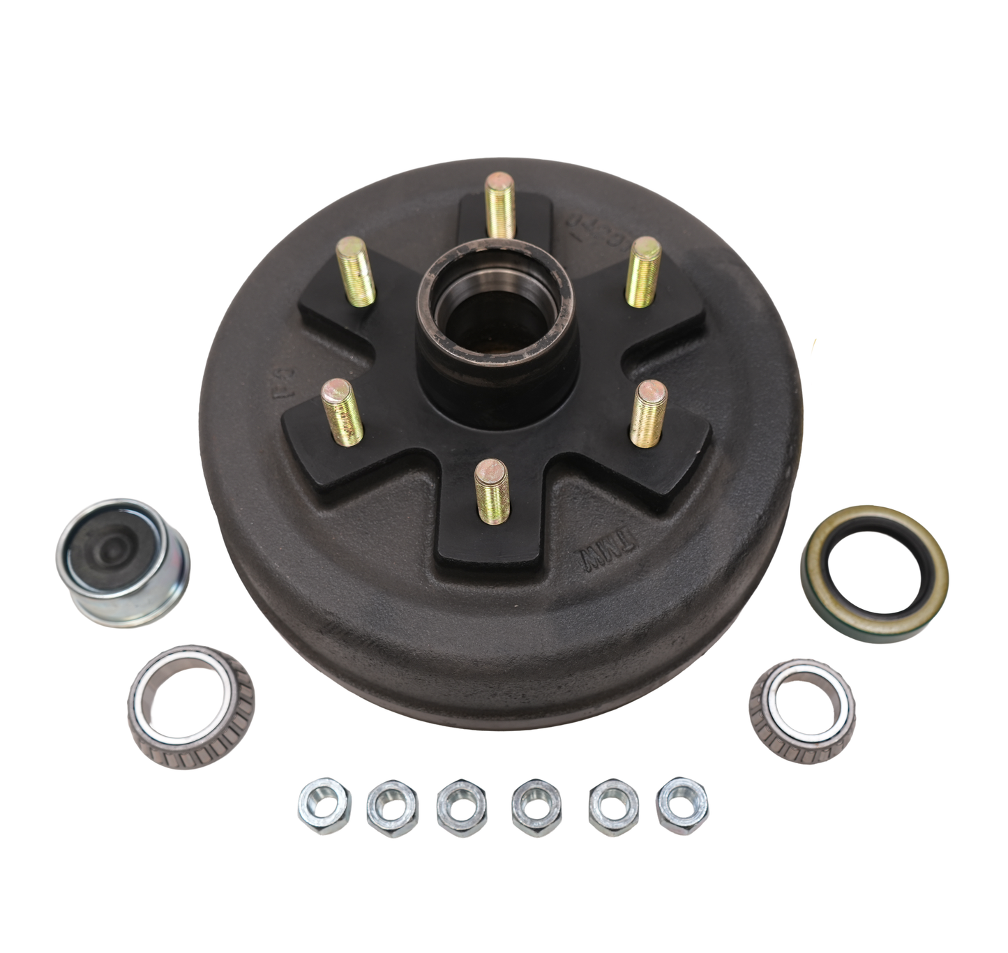 Drum, 6 on 5.5, For 3,500 Lbs. Brake Axle, Complete Kit