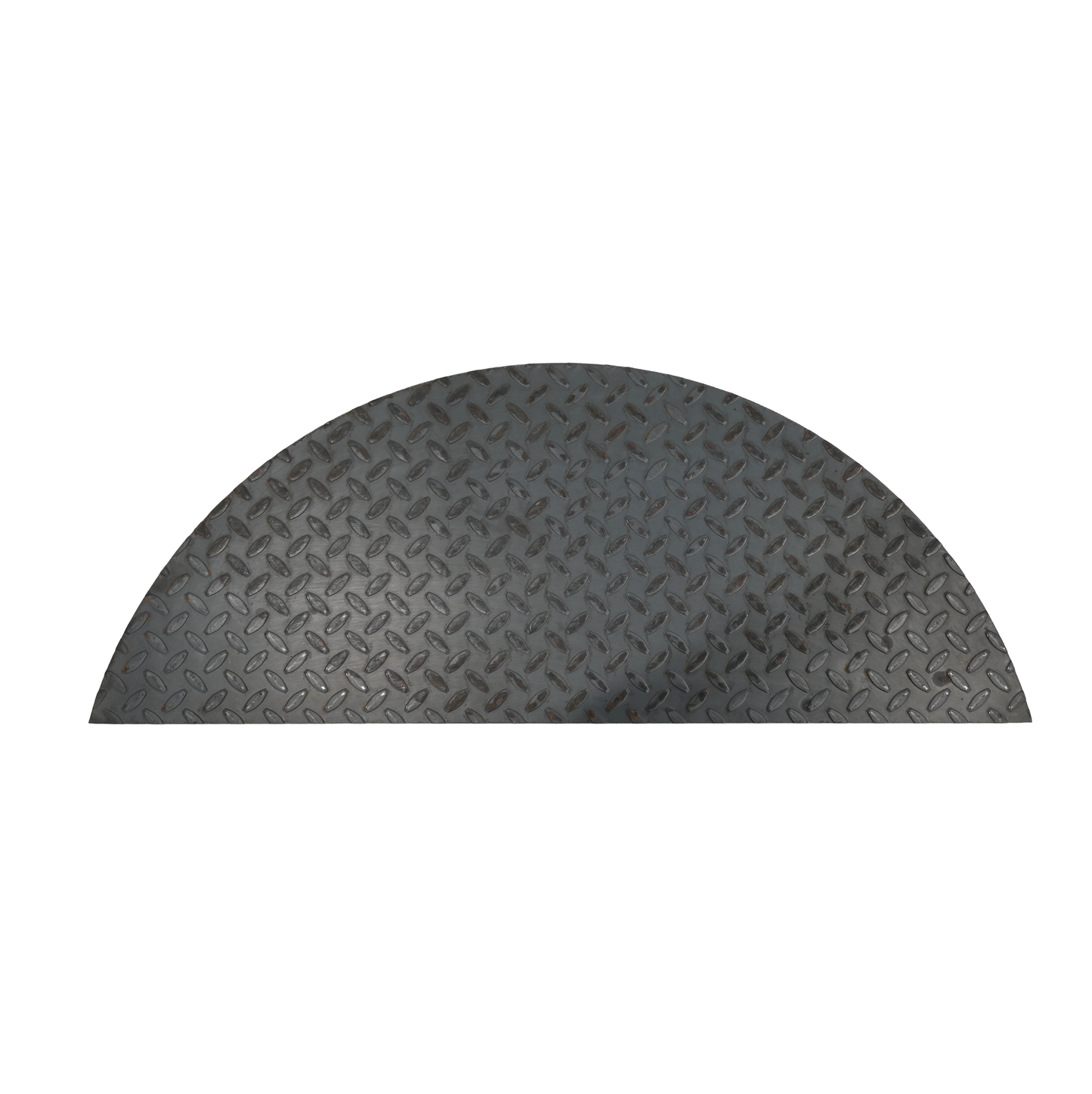 Fender Back, Single Axle, Round, 12" x 31", Diamond Plate, 14 Ga., Precut