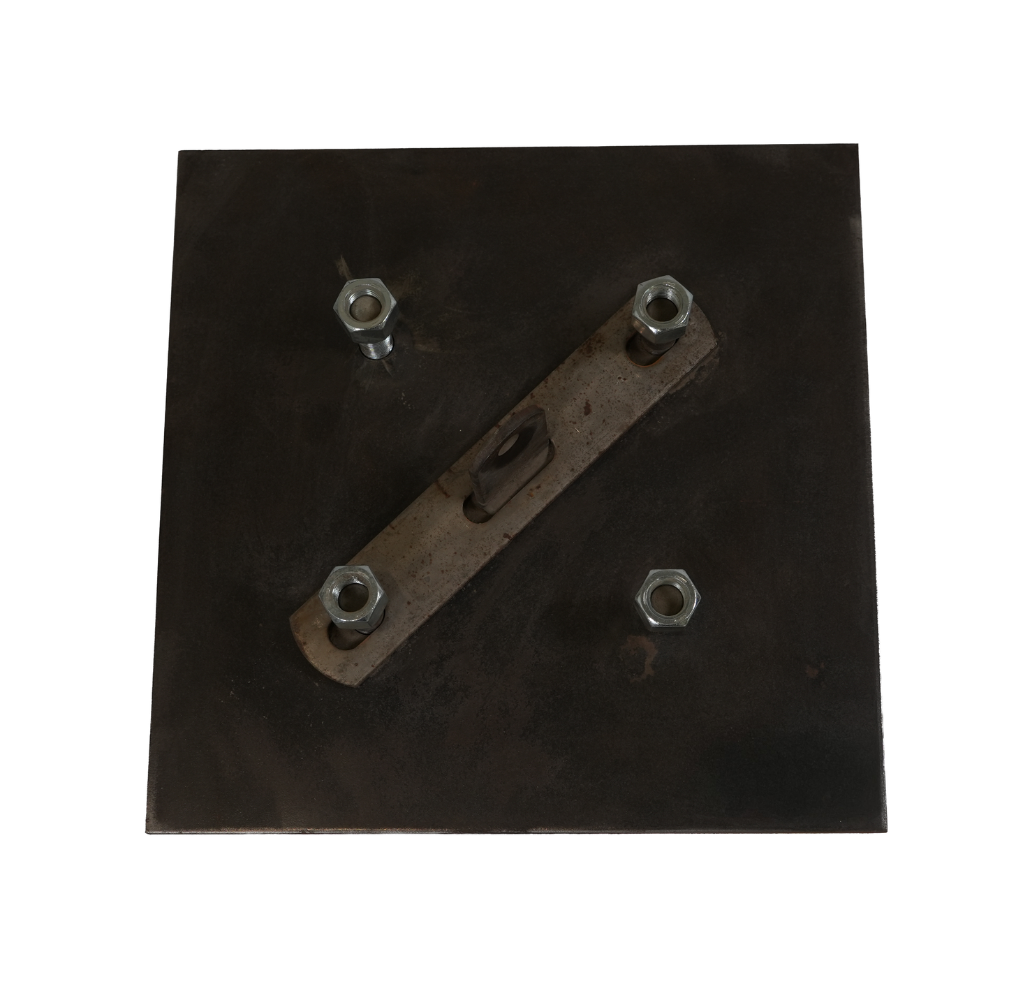 Spare Tire Mount, 8 on 6.5 Bolt Pattern, Gooseneck, Dual Wheel, Weld-On