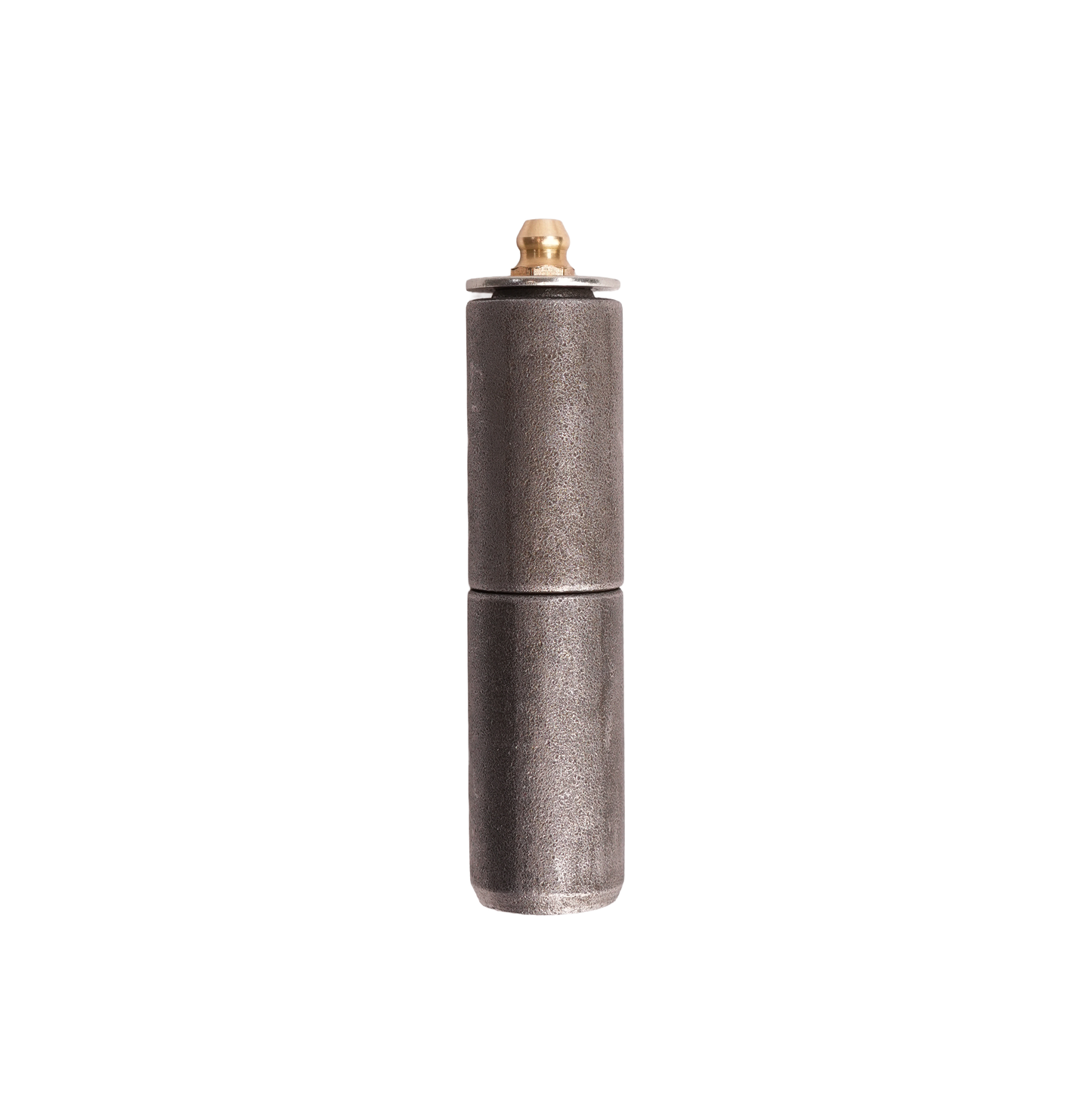 Hinge, Weld-On, Two-Piece, Fixed Steel Pin with Grease Fitting and Washer, Length mm: 73 mm, Dia.: 19 mm, Pin Dia.: 12.7 mm, fits GR Stock Trailer Toolboxes