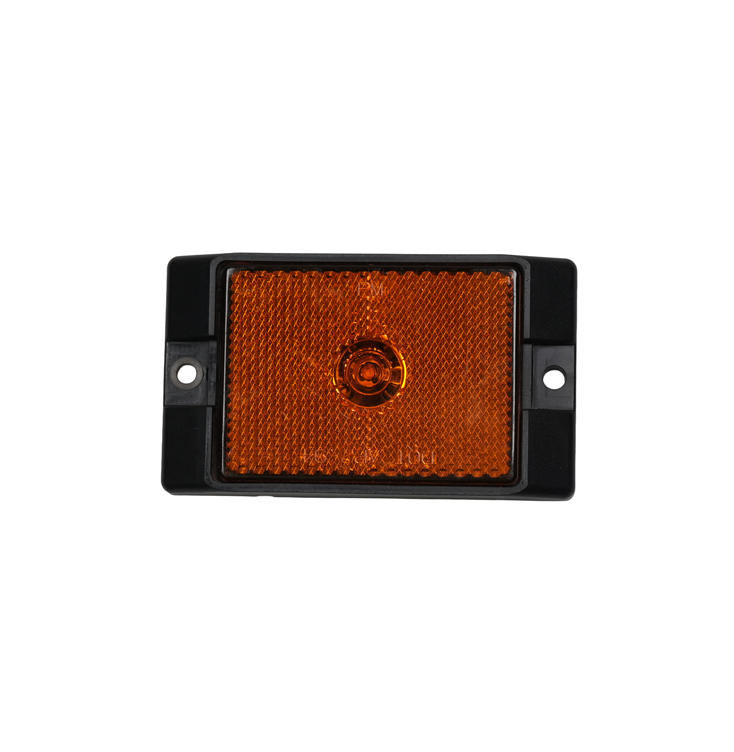 LED Light, Rectangular, 2,3/4" x 2", Clearance/Marker, 1 DIODE, Amber, with Reflective Lens
