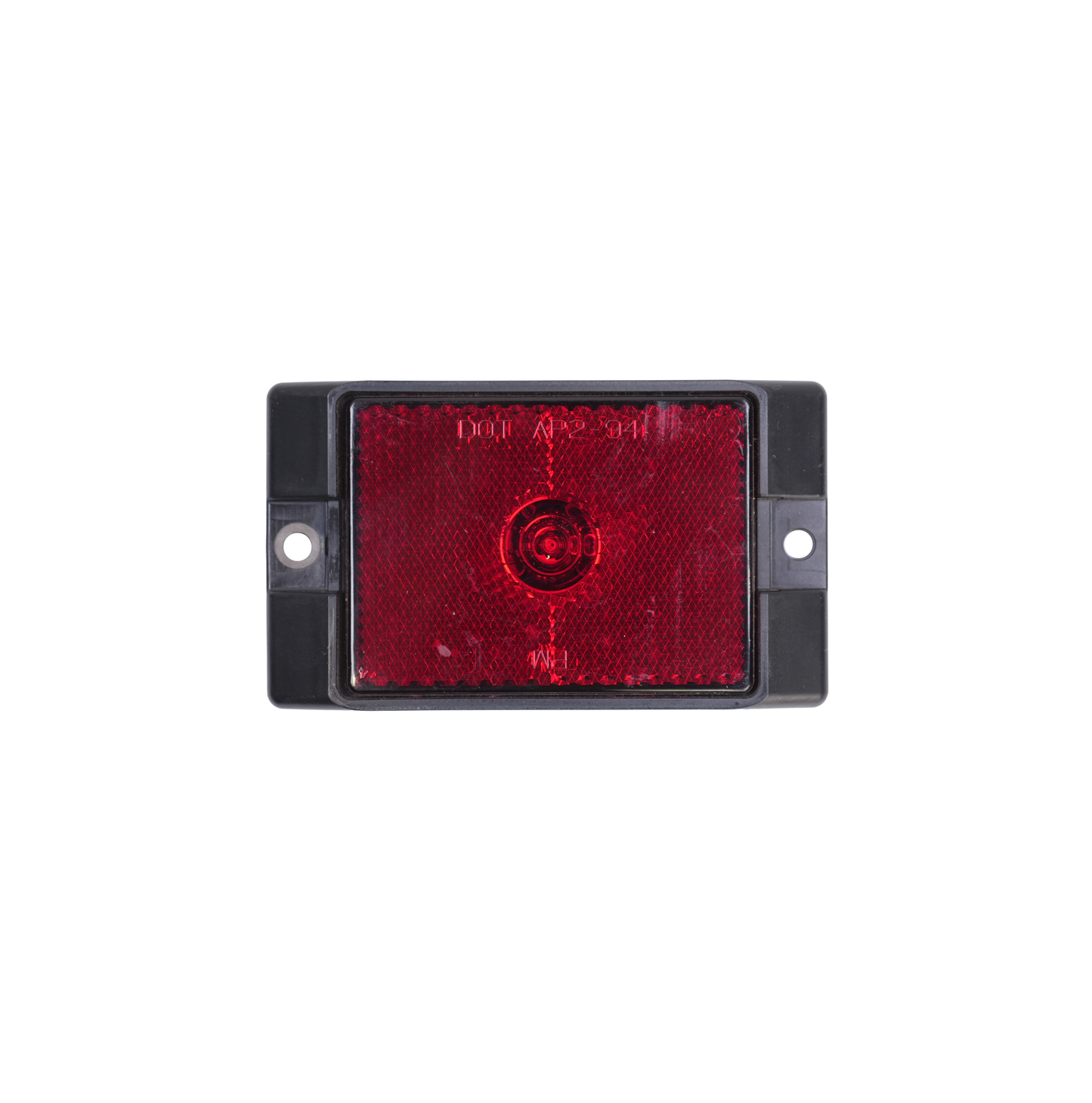 LED Light, Rectangular, 2,3/4" x 2", Clearance/Marker, 1 DIODE, Red, with Reflective Lens
