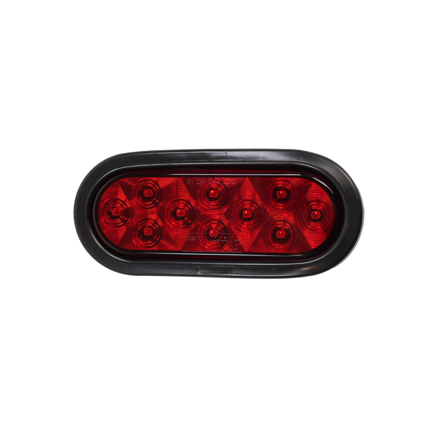 LED Light, 6" Oval, Stop, Turn & Tail, Red, Kit with Grommet & Plug