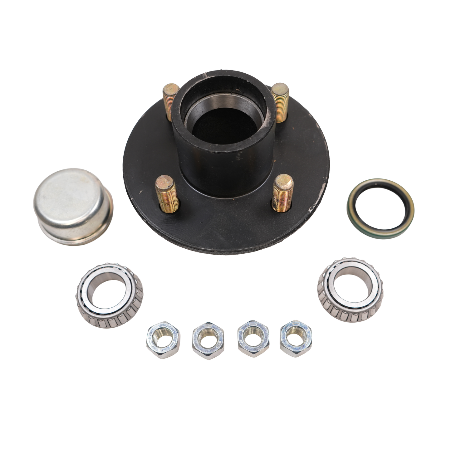 Hub, 4 Stud, For 2,000 Lbs. Idler Axle, Complete Kit
