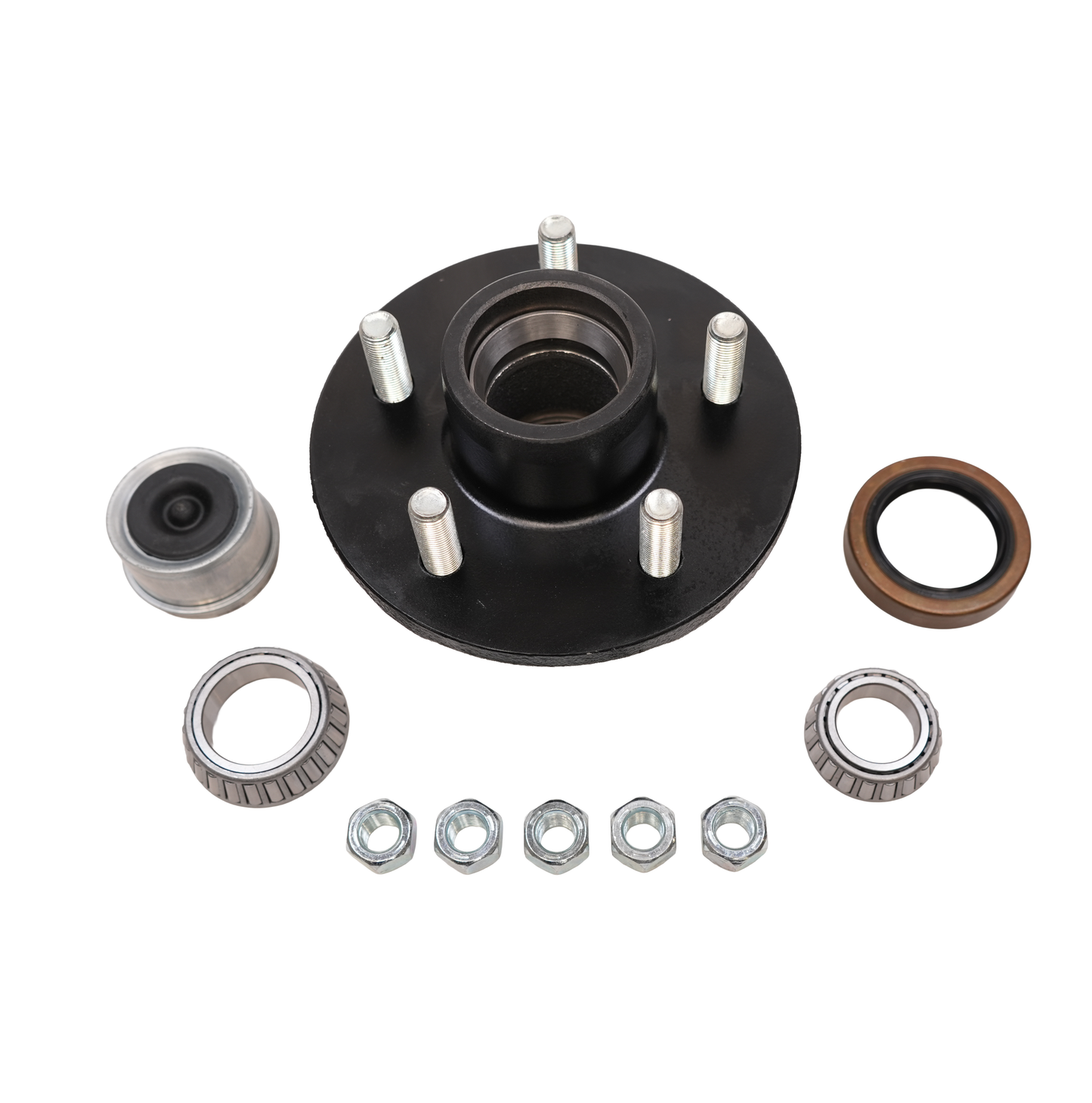Hub, 5 on 4.5, For 3,500 Lbs. Idler Axle, Complete Kit