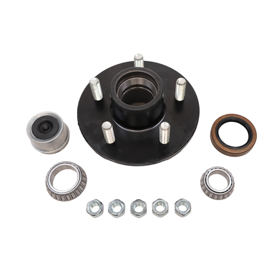 Hub, 5 on 4.5, For 3,500 Lbs. Idler Axle, Complete Kit