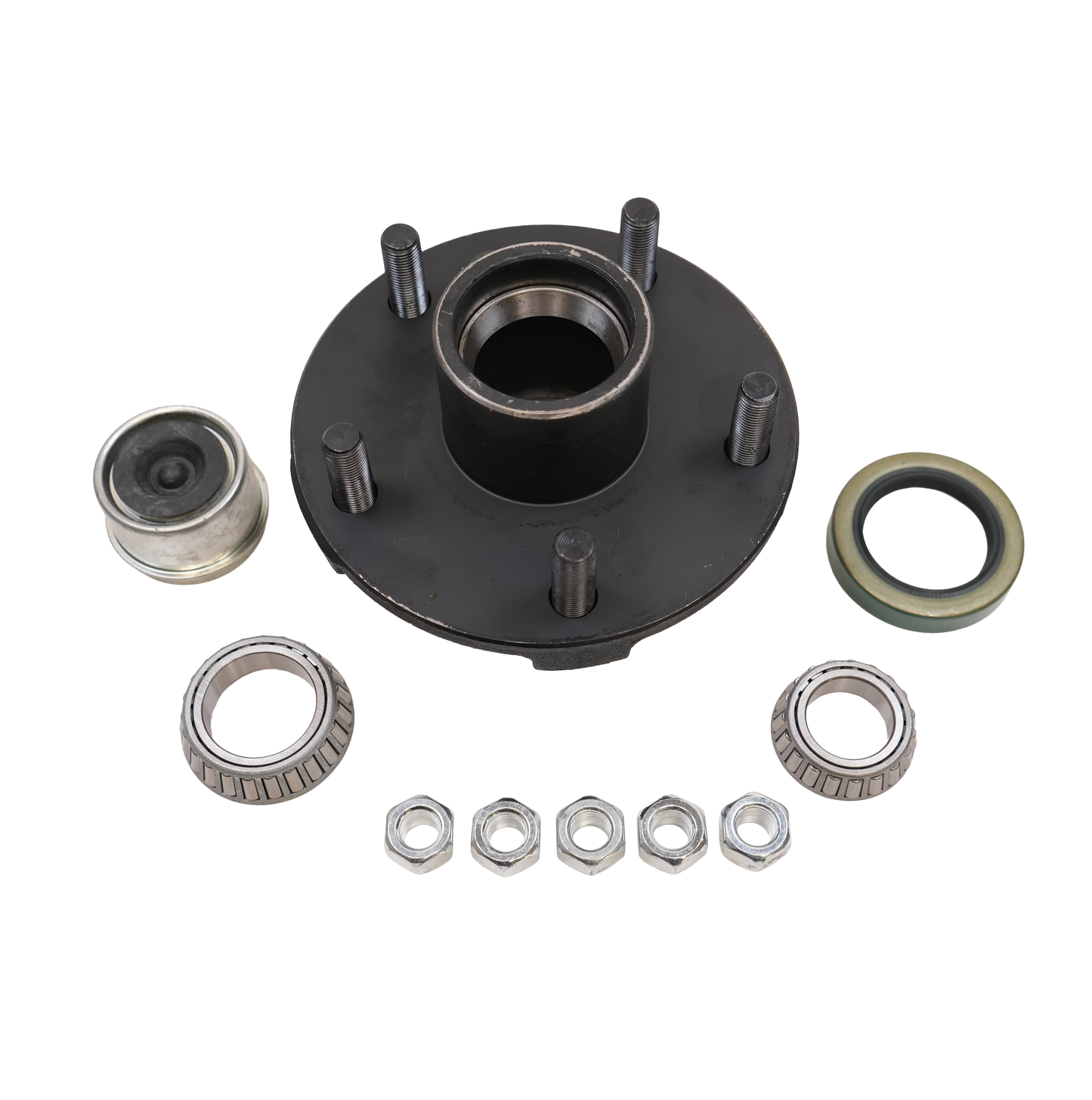 Hub, 5 on 5, For 3,500 Lbs. Idler Axle, Complete Kit