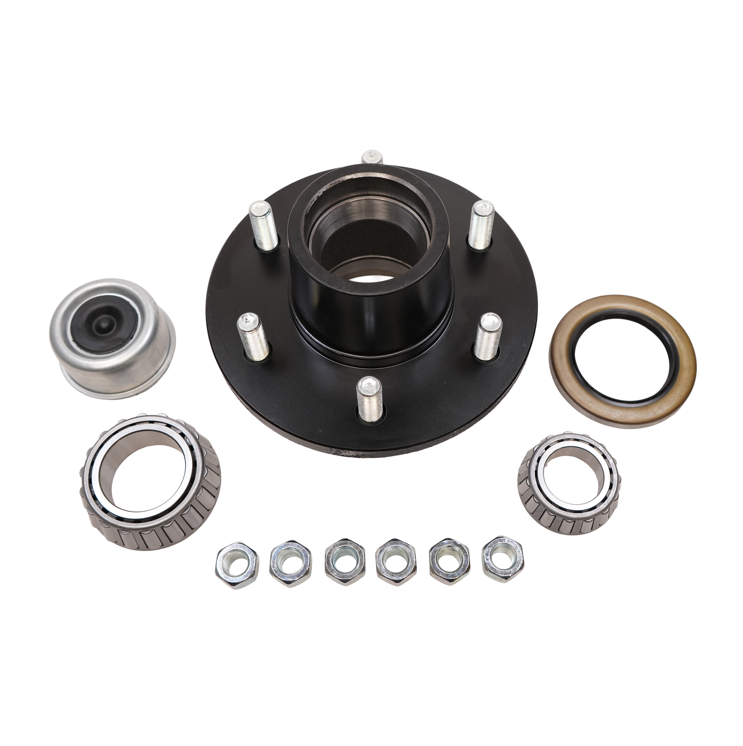 Hub, 6 on 5.5, For 5,200 Lbs. Idler Axle, Complete Kit