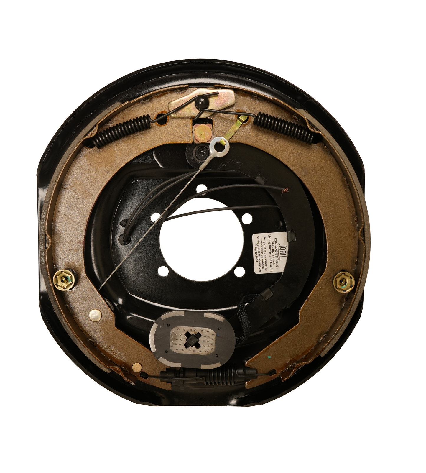 Brake Assembly, Electric, 5,200 & 7,000 Lbs., 12" X 2", Self-Adjusting, Right Hand