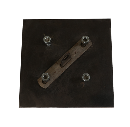 Spare Tire Mount, 8 on 6.5 Bolt Pattern, Gooseneck, Dual Wheel, Weld-On
