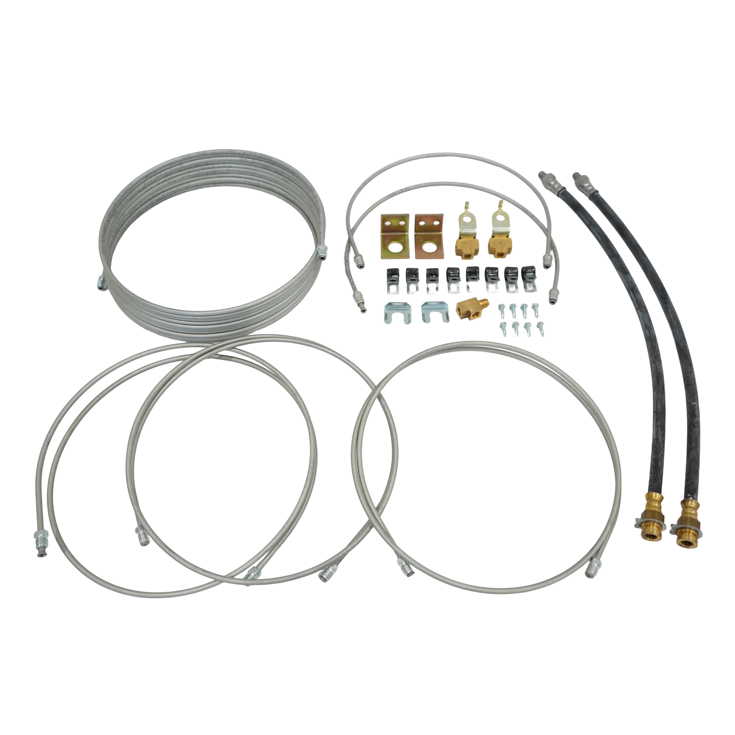 Hydraulic Brakes Line Kit, Tandem, 25', for 10,000 Lbs. Drum Brakes for Use with Elec/Hyd. Unit