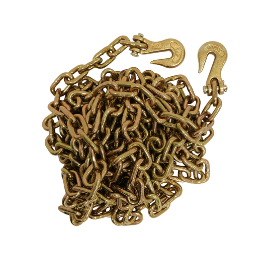 Chain, 5/16" x 25', Grade 70, with Clevis Grab Hooks