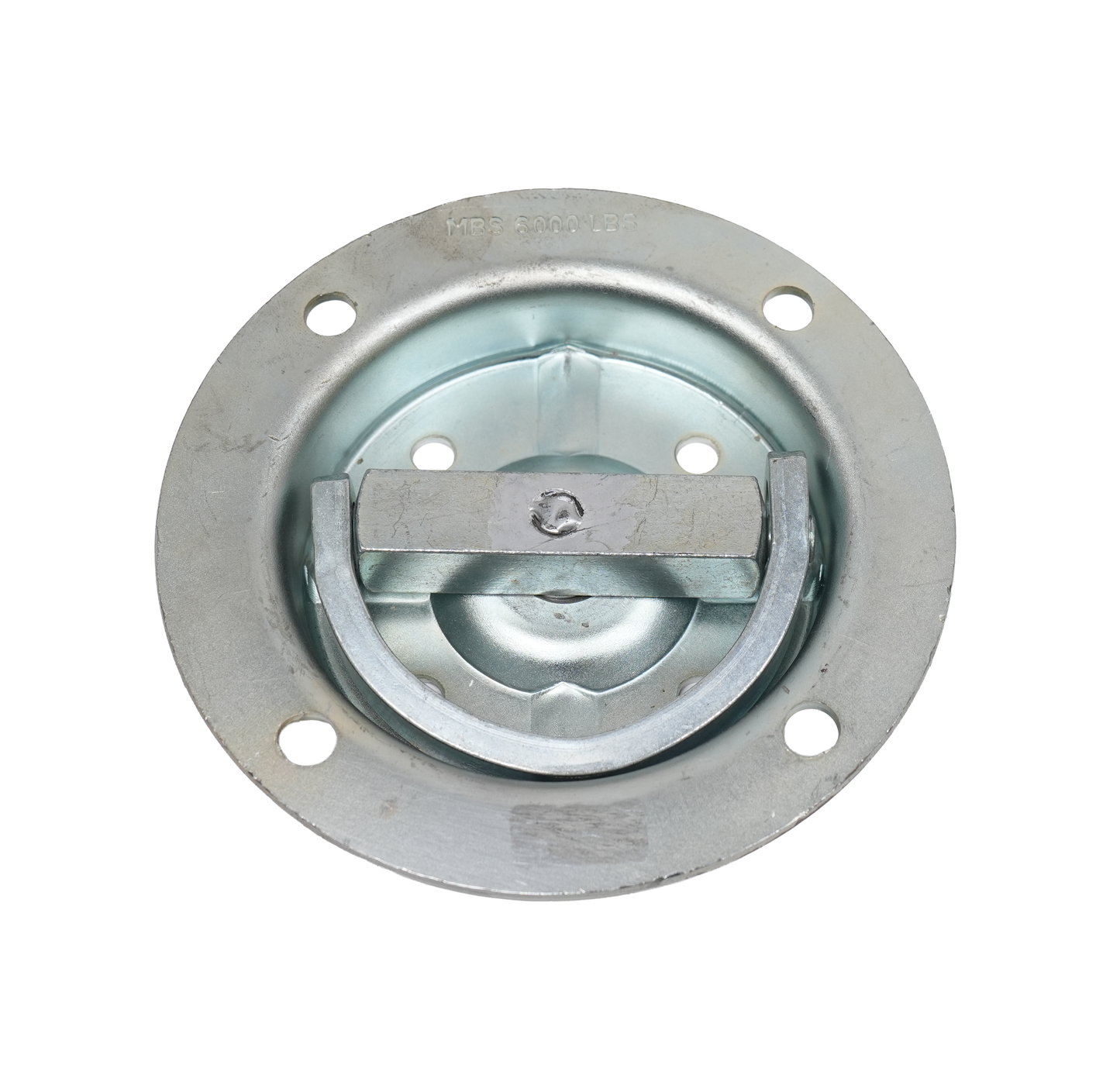 D-Ring, Swivel, 6,000 Lbs. Capacity, Zinc Finish