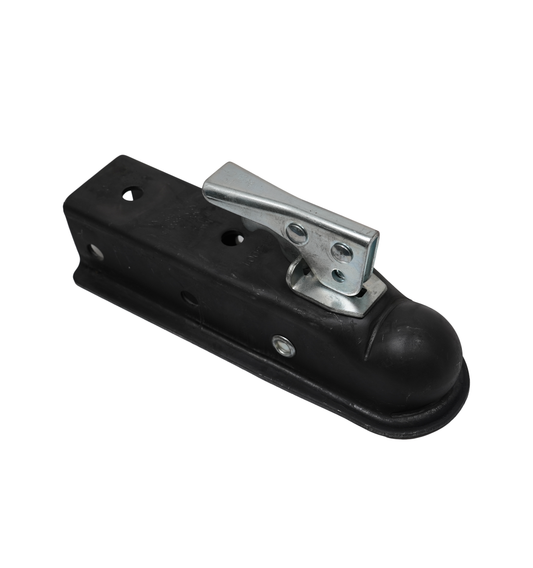 Coupler, Straight, 2" Ball, 2" Channel, Raw Finish, 3,500 lb