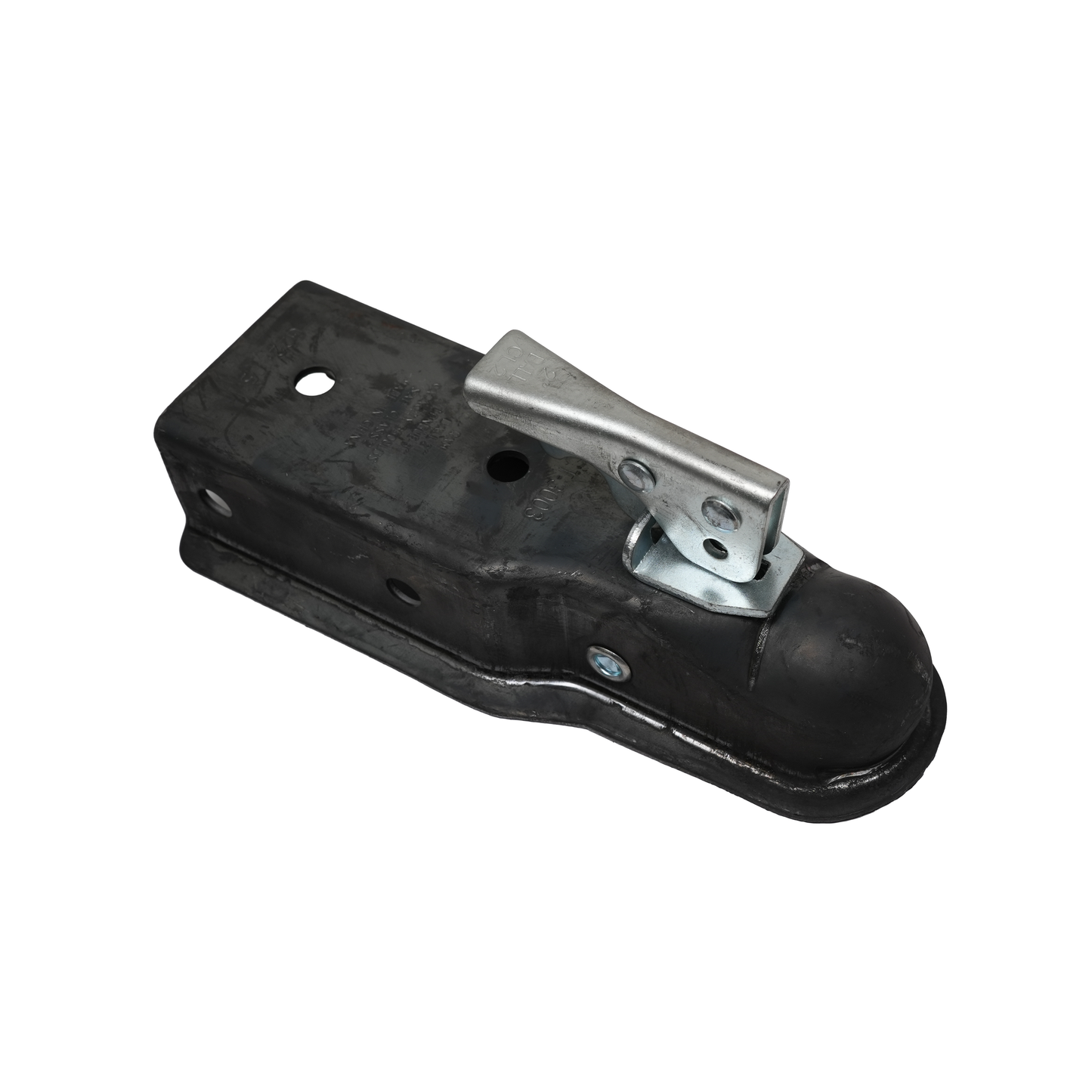 Coupler, Straight, 2" Ball, 3" Channel, Raw Finish, 3,500 Lbs