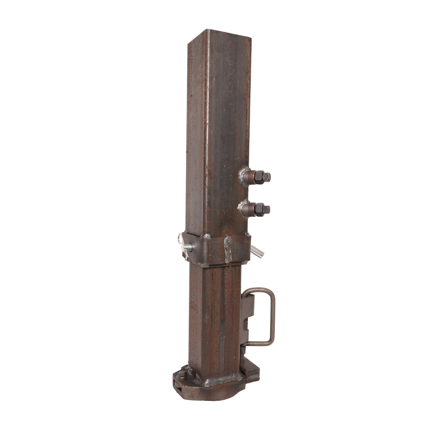 Coupler, Ram, 2,5/16", Gooseneck, 3/4" Load Bearing Pin, 8" Adjustable, 4.5" Square, Cast Cone-shaped head, 30,000 Lbs