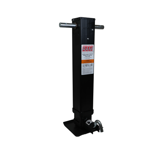 Jack, Ram, 10,000 Lbs., Spring Return, Side Wind, Front Pull, with Crank Handle