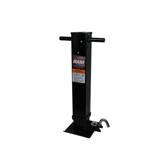 Jack, Ram, 10,000 Lbs., Spring Return, SideWind, Side Pull, W/Crank Handle