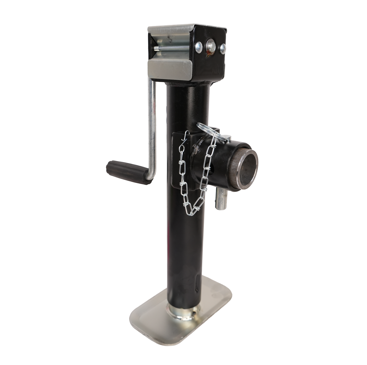 Jack, Ram, Sidewind, Swivel, Weld-On Pipe Mount, 5,000 Lbs., 10" Lift