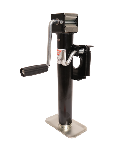 Jack, Ram, Swivel, Side Wind, Snap-Ring Bracket Mount, 10" Lift, 2,000 Lbs