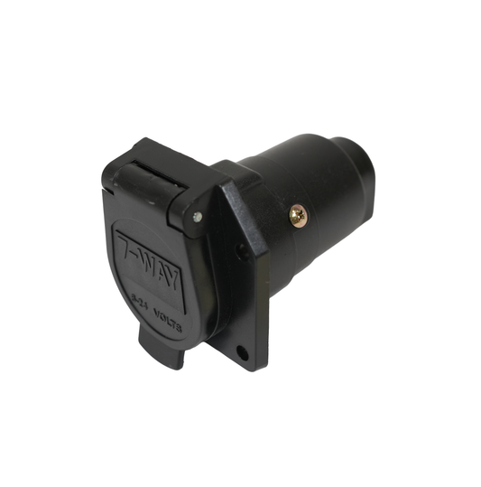 Connector, RV 7-Way, Female, Plastic