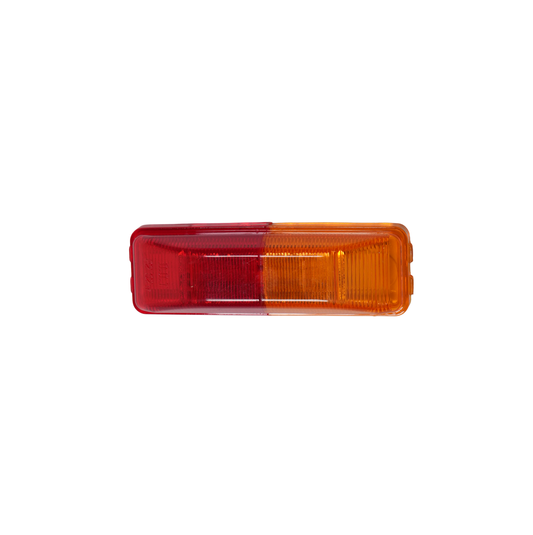 LED Light, Rectangular, 3,3/4" x 1,3/16", Clearance/Marker, Fender-Mount, (Amber & Red in One)