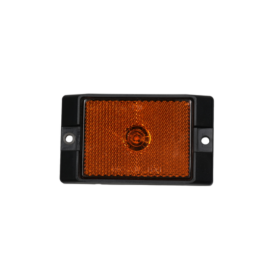 LED Light, Rectangular, 2,3/4" x 2", Clearance/Marker, 1 DIODE, Amber, with Reflective Lens