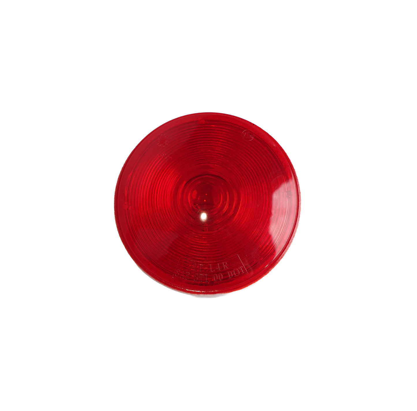 Light, 4" Round, Stop, Turn & Tail, Red, Flush Mount, with Deep Dish Housing