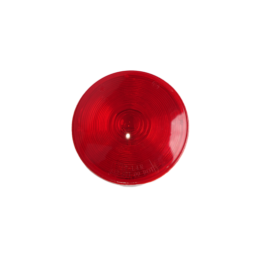 Light, 4" Round, Stop, Turn & Tail, Red, Flush Mount, with Deep Dish Housing