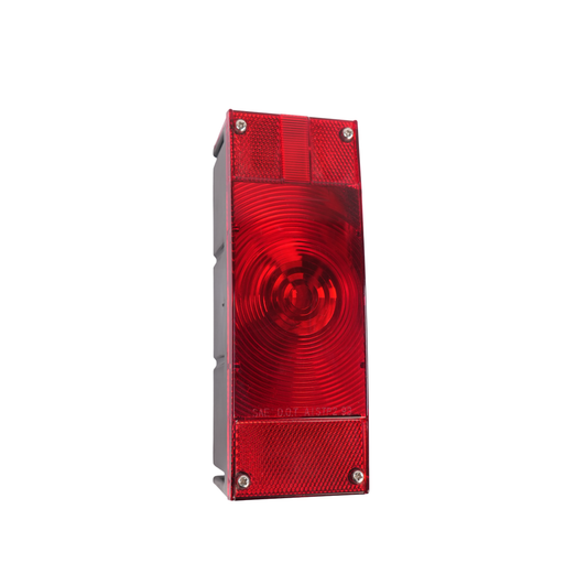 Incandescent Light, Rectangular, Stop, Turn & Tail, W/O License Illuminator, Submersible, Combination, for Over 80" Wide Application