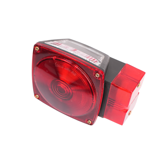Incandescent Light, Square, Stop, Turn & Tail, W/License Illuminator, for Over 80" Wide Application