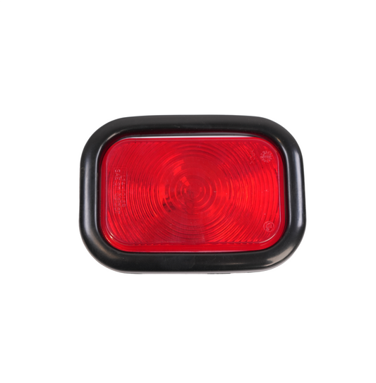Incandescent Light, Rectangular, Stop, Turn & Tail, Red, Kit with Grommet & Plug