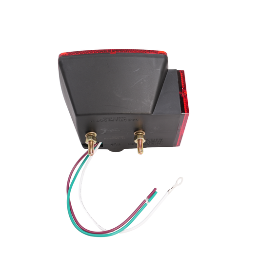 LED Light, Square, Stop, Turn & Tail, W/O License Illuminator, Submersible, for Over/Under 80" Wide Application