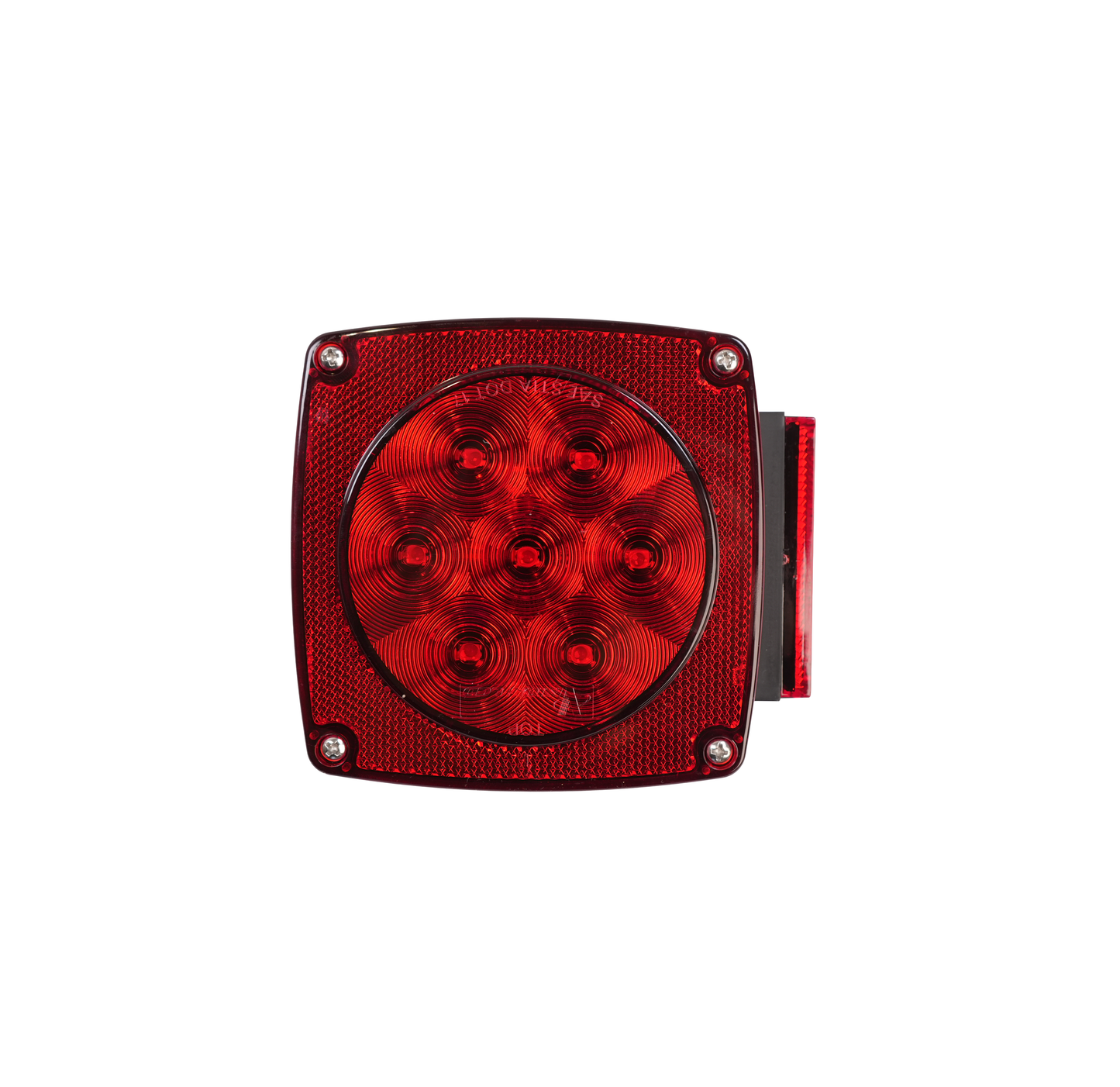 LED Light, Square, Stop, Turn & Tail, With License Illuminator, Submersible, for Over/Under 80" Wide Application