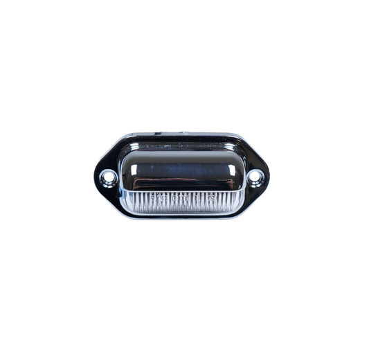 License Light, LED, Mini, Chromed, W/O License Bracket