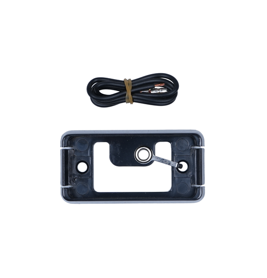 Mounting Bracket, BLACK, Rectangular, For 2,1/2" x 1,1/4", Clearance/Marker Light