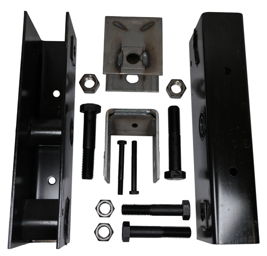Multi-Axle Conversion Hanger Kit, 10K Heavy Duty - 15K, 42,1/4" Axle Spacing, For 1" Spring Eye