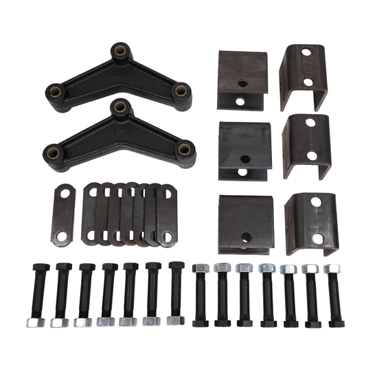 Hanger Kit, Tandem, Hangers: 2.5" Top to Center of Hole, for 1,3/4" Double Eye Springs