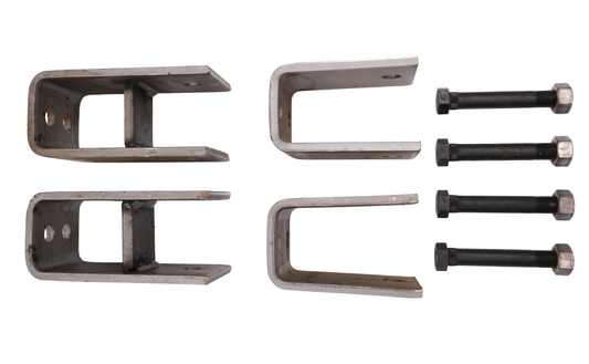 Hanger Kit, Single Axle, for Slipper Springs; Fits 2" Springs; Used on 3,500 to 8,000 Lbs. Axles