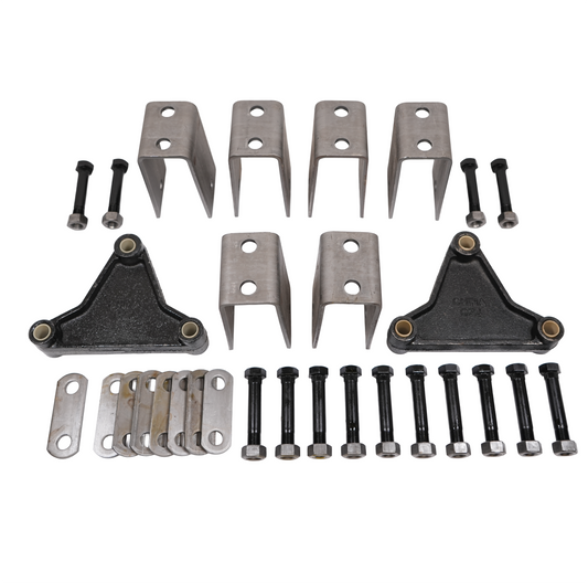 Hanger Kit, Tandem, Hangers: 4.25" Top to Center of Hole, for 1,3/4" Double Eye Springs