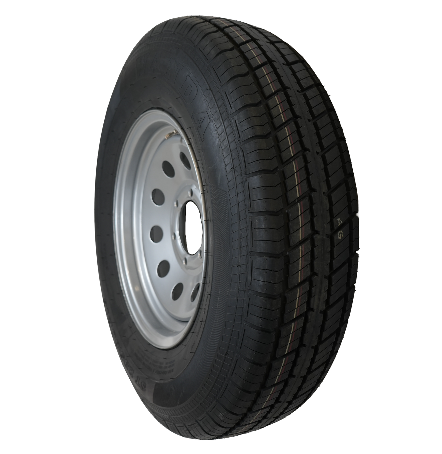 ST235/80R16 Radial Tire, 10 Ply, On 16" X 6", 6 On 5.5 SILVER MOD Wheel, WANDA