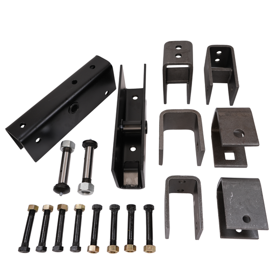 Hanger Kit, Tandem Axle, for Slipper Springs, With 4" Hangers; Fits 2" Springs; Used on 3,500 - 7,000 Lbs. Axles