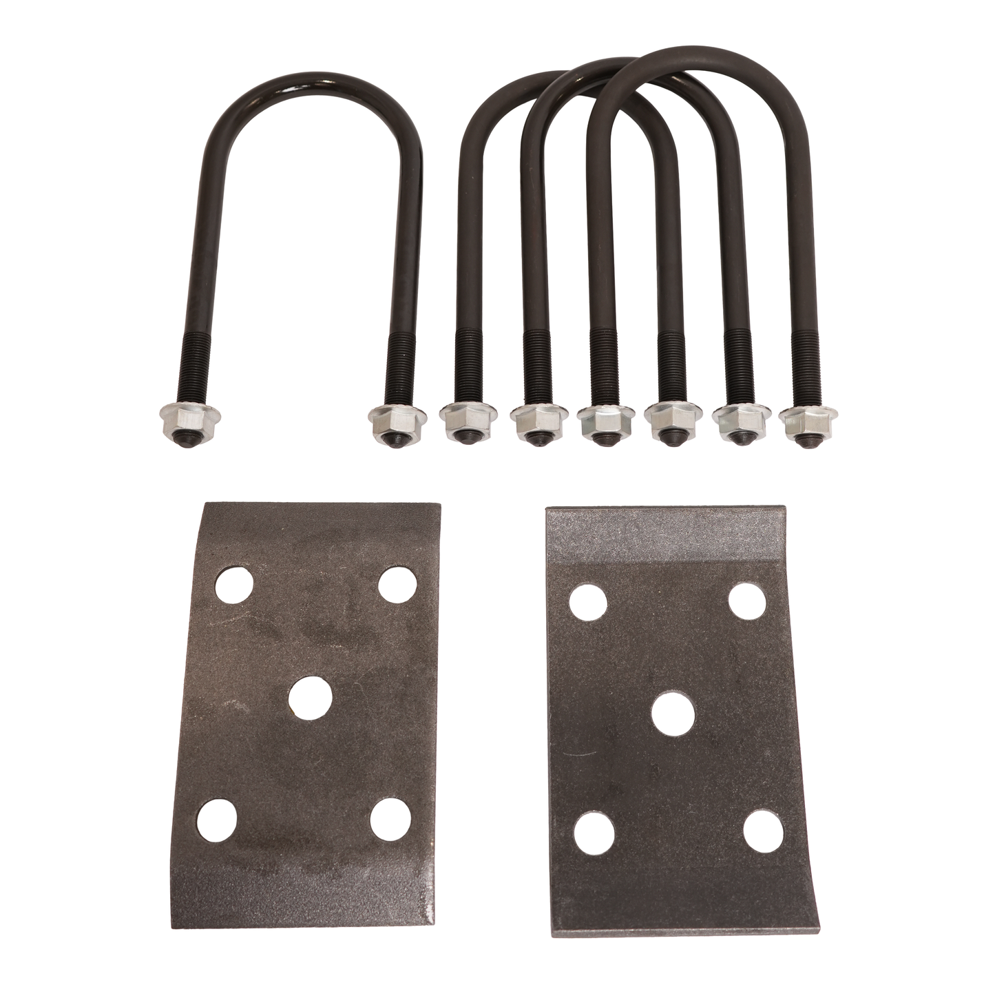 U-Bolt Kit, Round, 3,500 Lbs., 1/2", Boxed